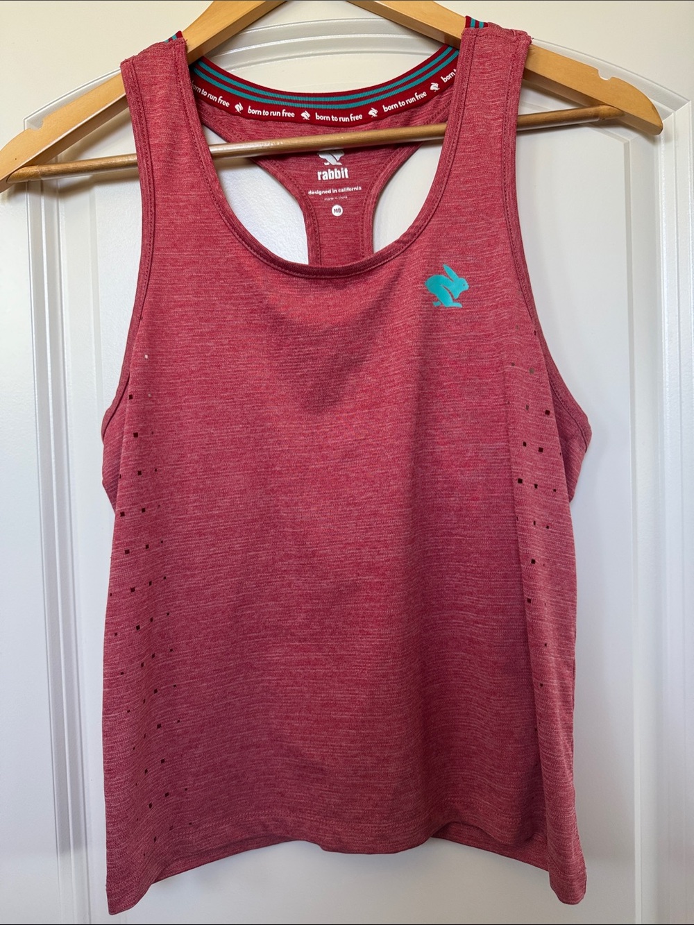 Rabbit Pink Heather Racerback Tank Top